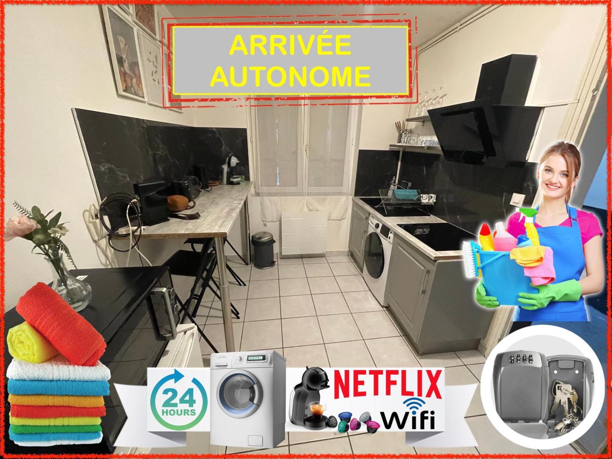 023 Chic & Cosy F1 23M2 Hypercentre Wifi Smart Tv Netflix Lejlighed Saint-Etienne  Eksteriør billede